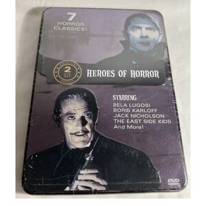Heroes of Horror (DVD, 2012, 2-Disc Set, Tin‎ Case) Brand New Sealed